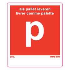 P pallet labels