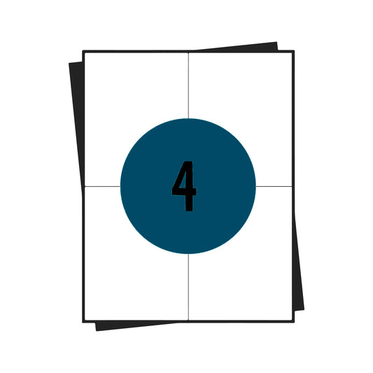 A4 stickervellen 4 per vel 400 labels